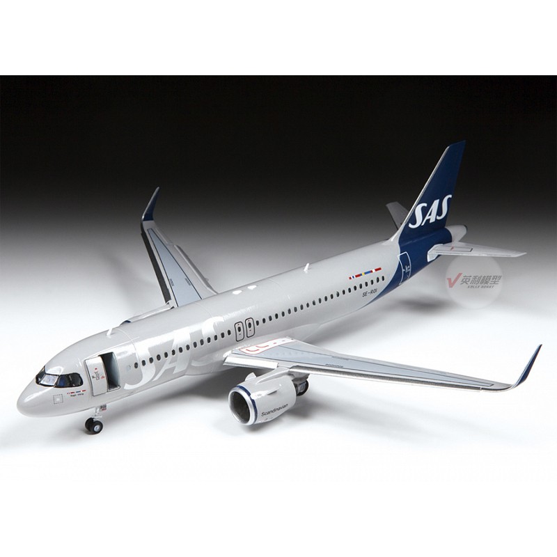 √ 英利 红星拼装模型 1/144 空中巴士Airbus  A320neo 客机 7037