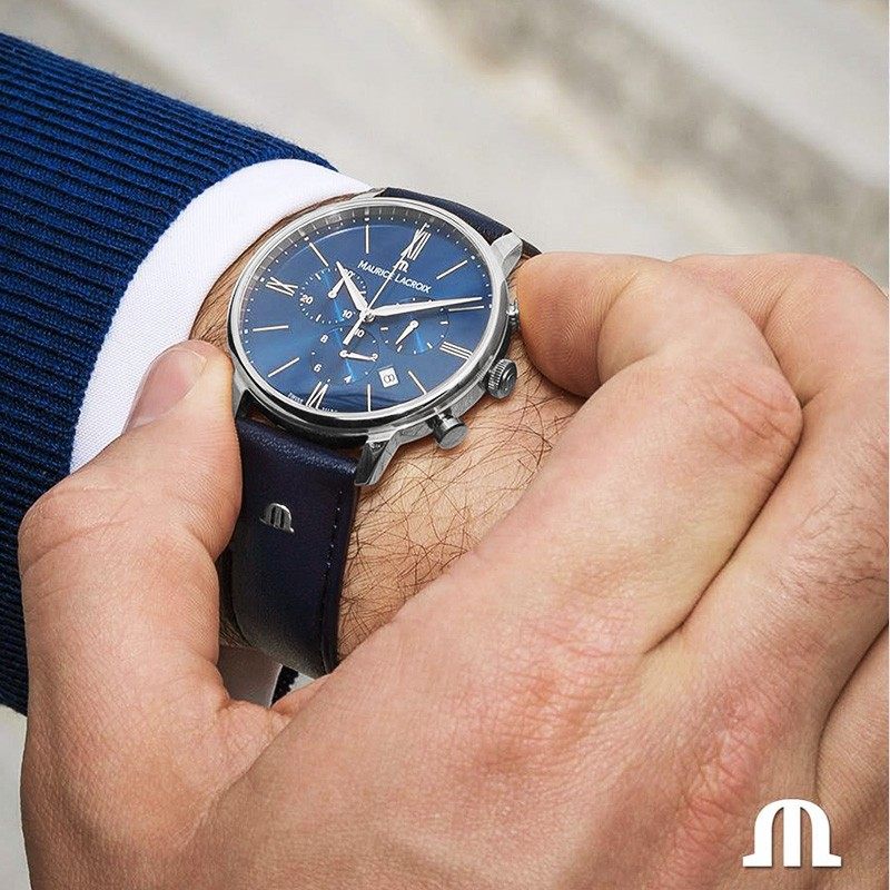 艾美MAURICE LACROIX瑞士石英机芯男表ELIROS系列时尚简约腕表