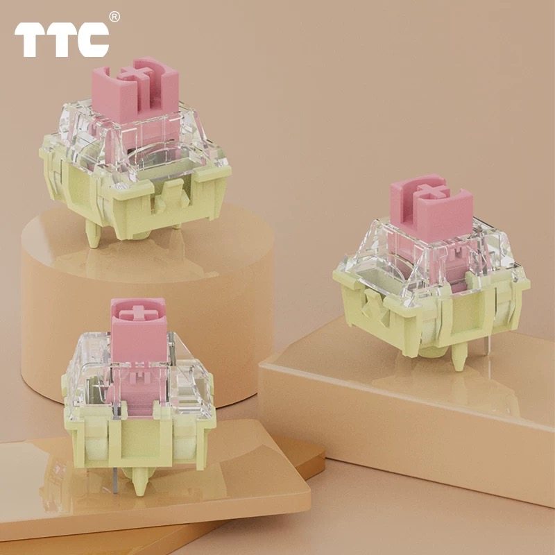 TTC金粉轴V3 37克 升级轻柔触感 顺滑电竞热插拔机械键盘轴体开关,淘宝优惠券,粉丝福利购,淘宝优惠卷