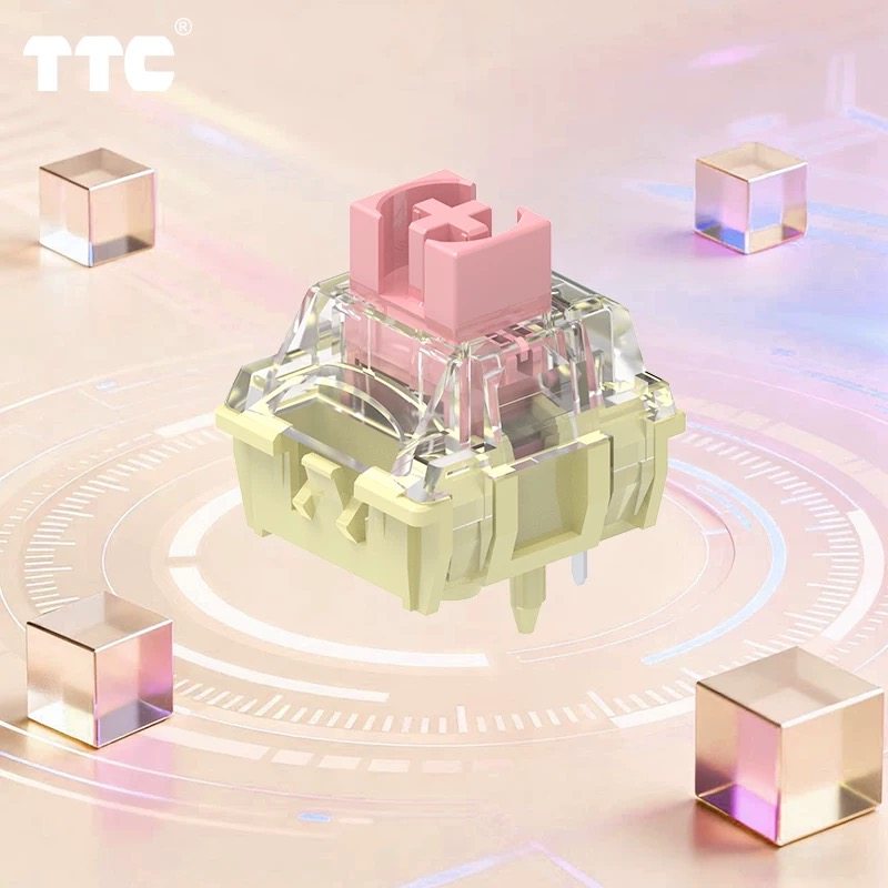 TTC金粉轴V3 37克 升级轻柔触感 顺滑电竞热插拔机械键盘轴体开关,淘宝优惠券,粉丝福利购,淘宝优惠卷