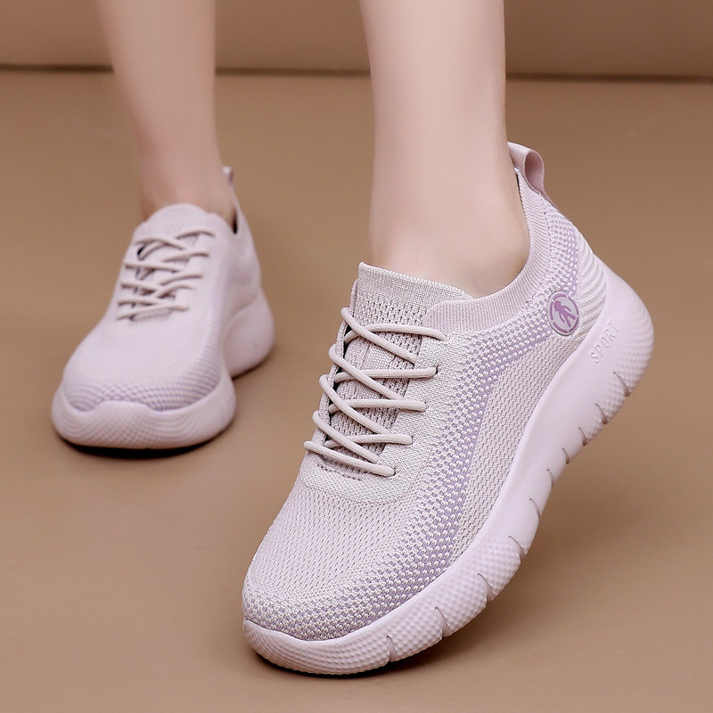 春夏新款老北京布鞋女一脚蹬网面运动休闲厚底健步鞋中老年妈妈鞋,淘宝优惠券,粉丝福利购,淘宝优惠卷