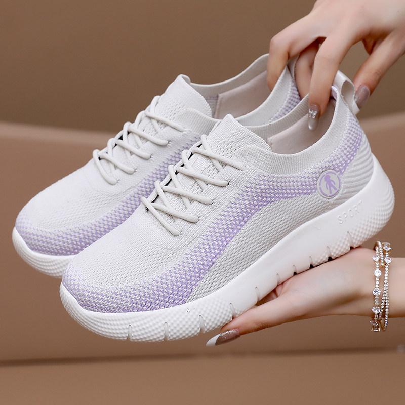 春夏新款老北京布鞋女一脚蹬网面运动休闲厚底健步鞋中老年妈妈鞋,淘宝优惠券,粉丝福利购,淘宝优惠卷