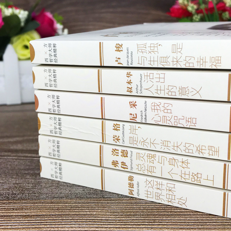 西方哲学经典书籍正版全套6册 叔本华活出人生的意义尼采的书哲学我的心灵咒语弗洛伊德荣格卢梭社会契约论自卑与超越爱弥儿畅销书 - 图0