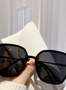 大框方圆脸墨镜女2025新款高级感显脸小防紫外线防晒偏光太阳眼镜