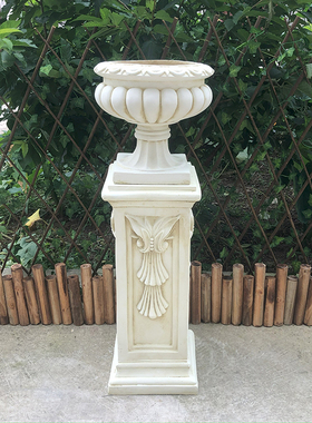 石粉落地装饰摆件欧式复古风格