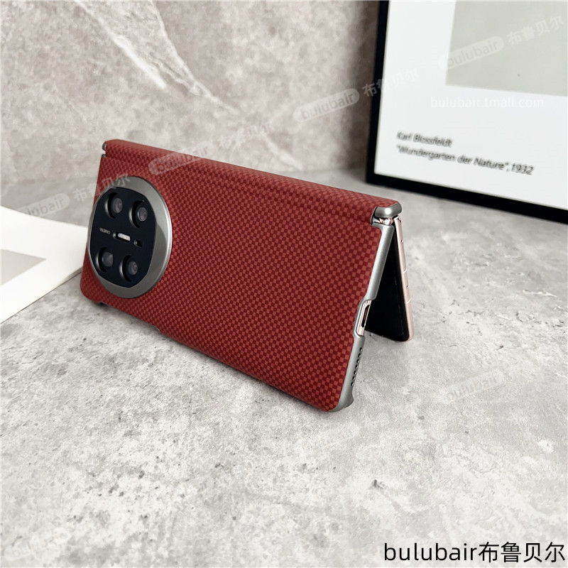 双中轴全包适用华为matex5手机壳x3秒变x5折叠超薄磁吸铰链mateX6典藏版保护套新款火星皮纹左右包边x6外壳男 - 图2