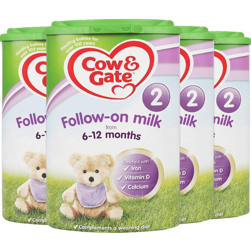英国原装进口cow gate牛栏2段奶粉 皇家邮政海外婴幼儿牛奶粉