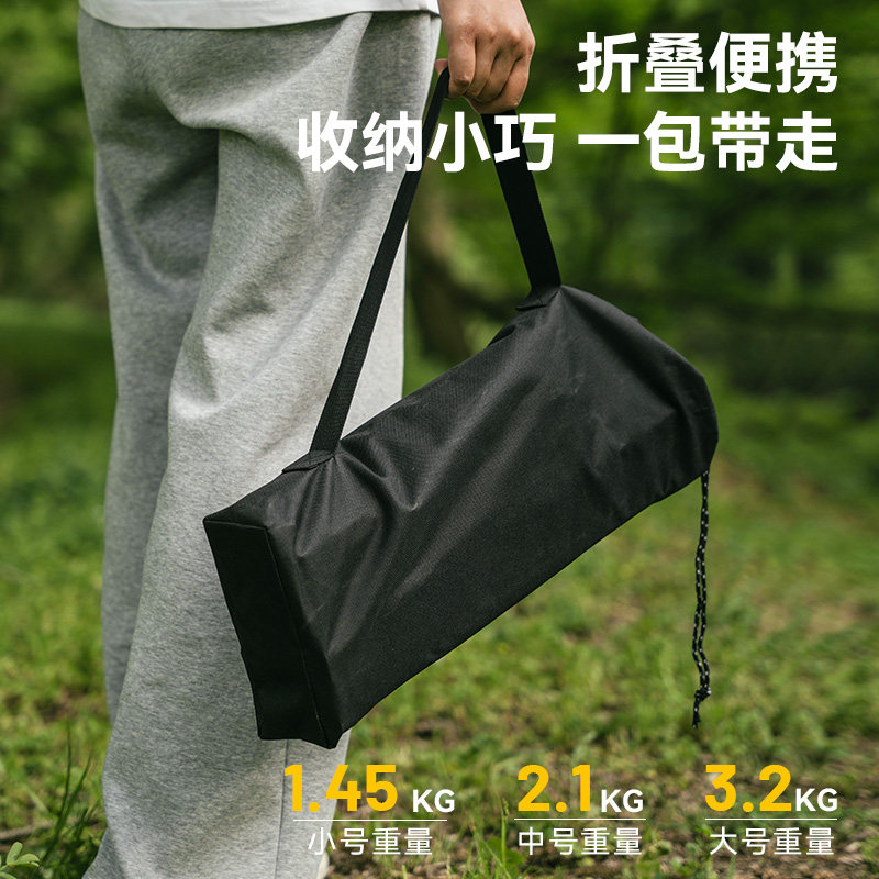 黑鹿户外折叠桌子便携式蛋卷桌露营野餐桌椅套装轻量化四方铝合金 - 图3