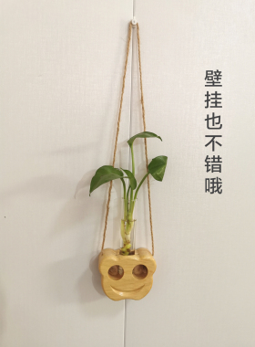 创意桌面试管实木艺术墙壁