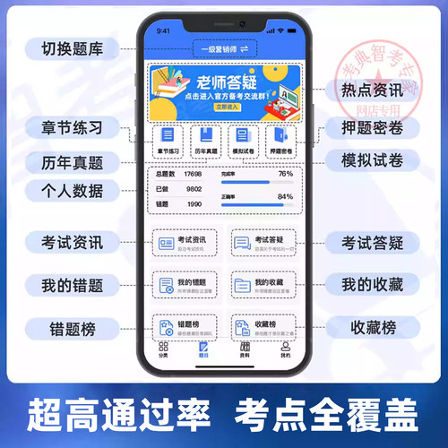 智考典激活码工会社区工作者辅警公安文员注册计量师题库考试软件 - 图0
