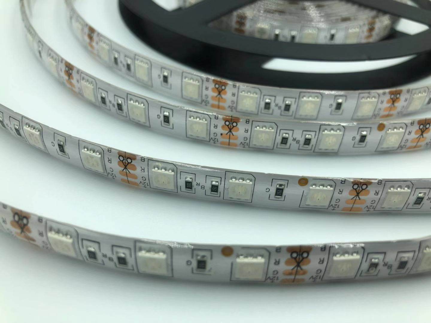 低压12V灯带七彩5050贴片led爆闪变色套管防水RGB闪动灯条渐变24V,淘宝优惠券,粉丝福利购,淘宝优惠卷