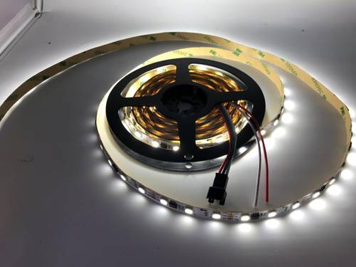 WS2811单色暖白60灯12V5050全彩LED通电跑马流水常亮线条灯带白光 - 图2