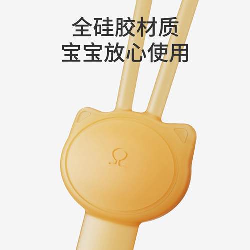 婴儿牙胶防掉链安抚奶嘴链宝宝磨牙棒咬胶防丢绳子夹子硅胶可啃咬 - 图2