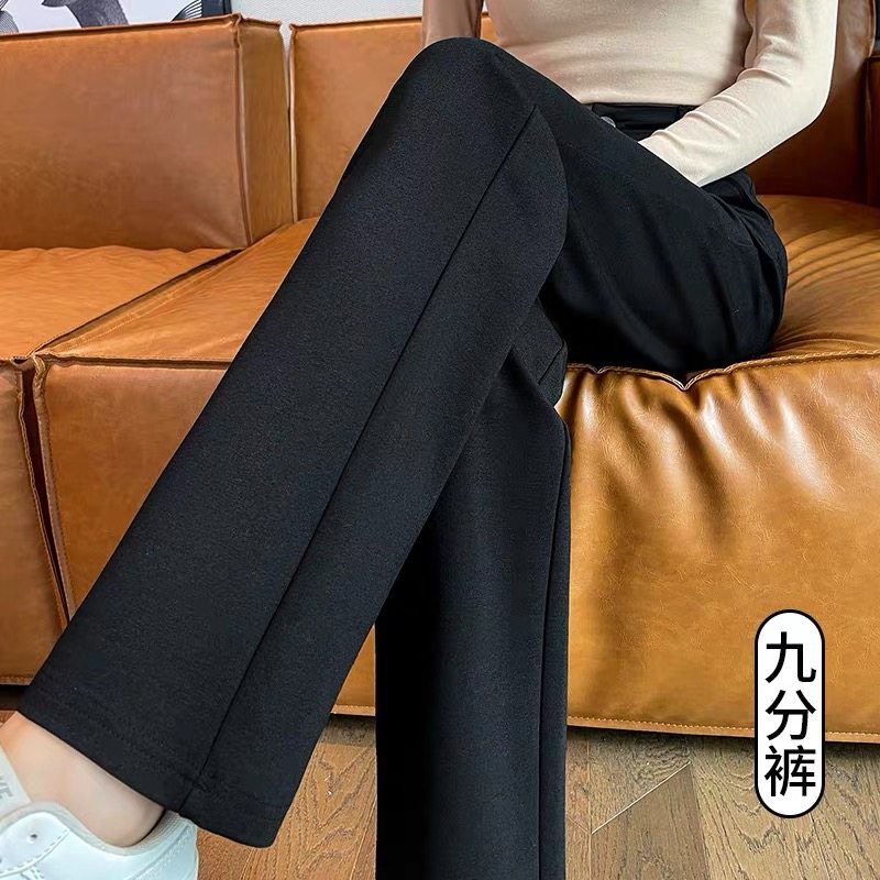 梦舒雅女裤官方旗舰店2024秋冬新款高腰显瘦直筒黑色休闲工装裤女,淘宝优惠券,粉丝福利购,淘宝优惠卷