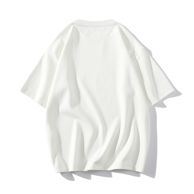 PANCOAT日系休闲纯色简约短袖男士夏季潮牌宽松百搭纯棉半袖T恤 - 图2