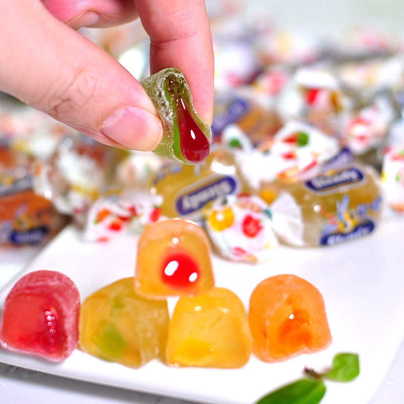 进口俄罗斯KDV蜻蜓软糖Q弹什锦橡皮喜糖果小蜜蜂夹心果汁味新年货,淘宝优惠券,粉丝福利购,淘宝优惠卷