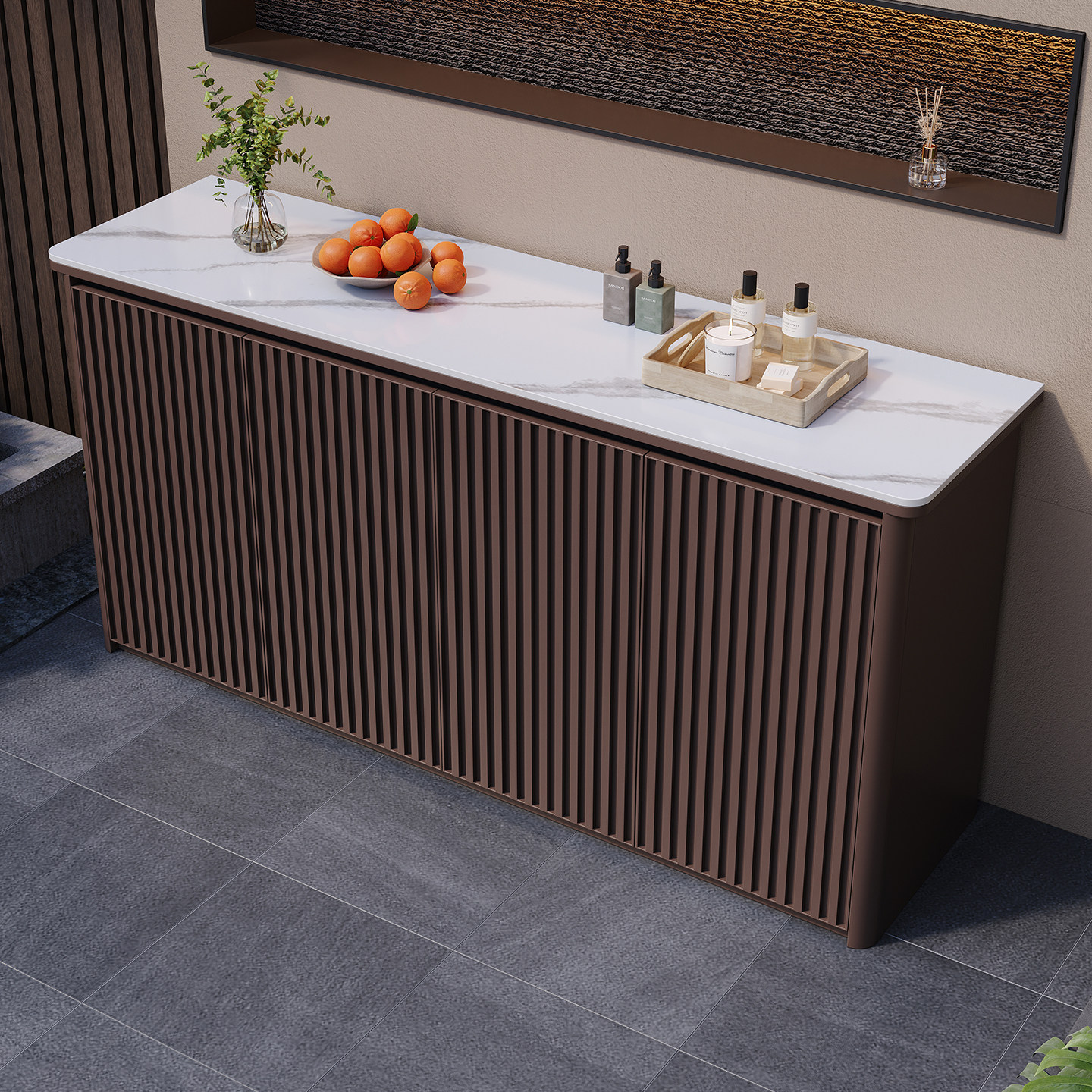 庭院铝合金储物柜户外花园格栅门防雨防晒收纳柜阳台全铝杂物柜,淘宝优惠券,粉丝福利购,淘宝优惠卷