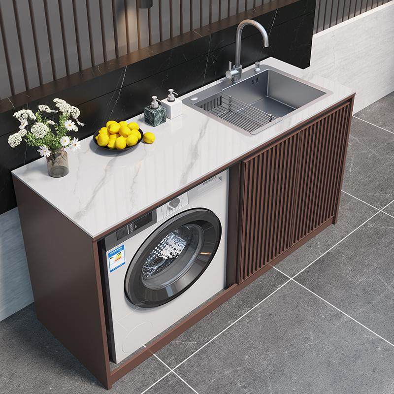 户外全铝合金岩板洗衣机一体柜室外花园别墅水槽防水防晒洗手台盆,淘宝优惠券,粉丝福利购,淘宝优惠卷
