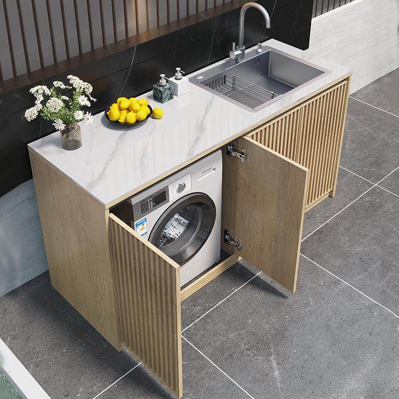 户外全铝合金岩板洗衣机一体柜室外花园别墅水槽防水防晒洗手台盆,淘宝优惠券,粉丝福利购,淘宝优惠卷