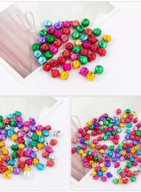 真空电镀彩色铝铃铛挂件小吊饰diy宠物铃铛圣诞一字开口铃铛