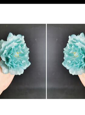 傣族舞蹈缅桂花开朵朵香白色手花头花女儿花带杆手拿红色牡丹道具