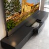 Fully automatic laser TV cabinet floor-rise screen cloth integrated cabinet smart retractable invisible home theater 88/100 inches