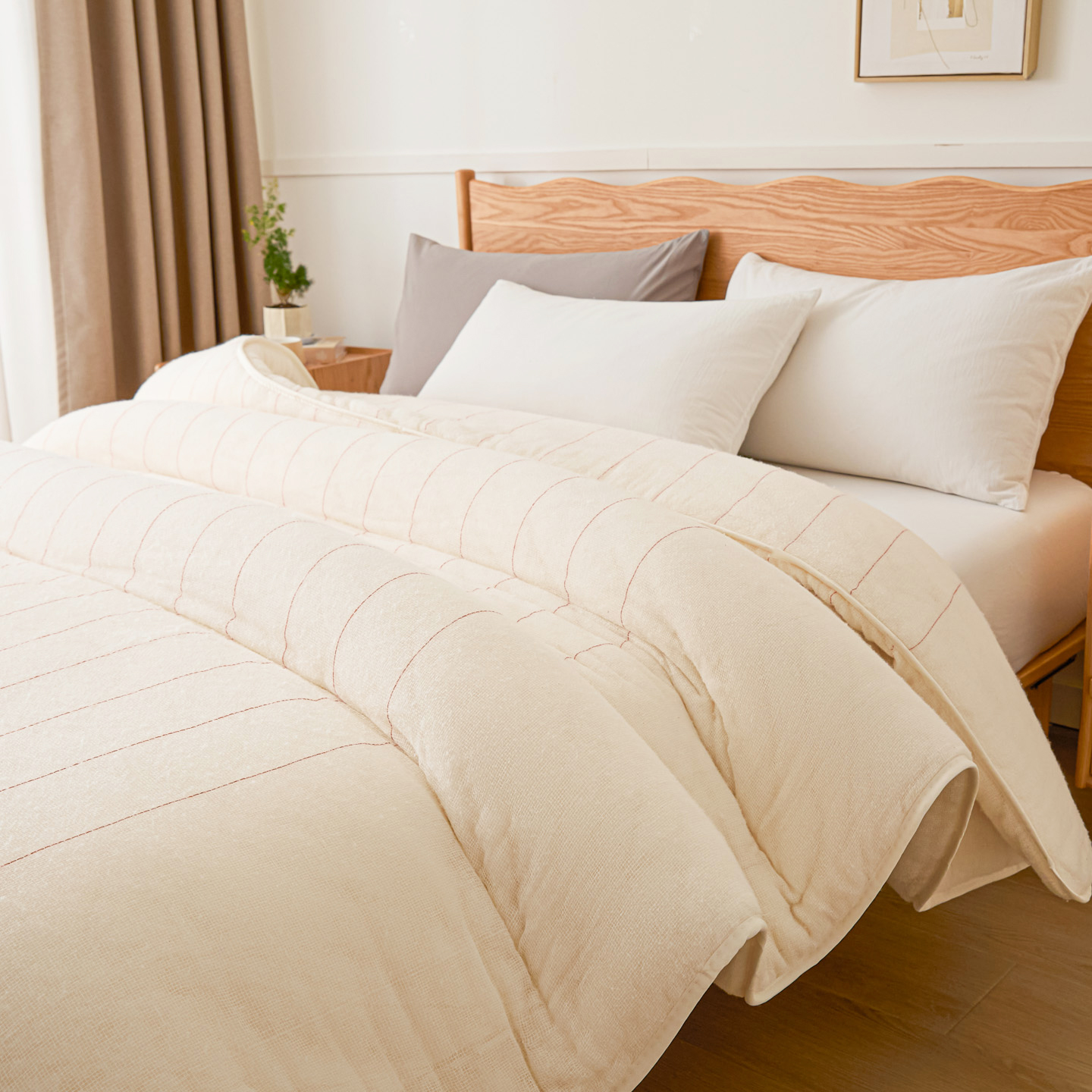 新疆长绒棉花被纯棉被子全棉被芯棉絮床垫被褥子加厚保暖春秋冬被