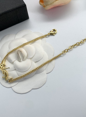 XYDZ 圣家经典字母简约百搭时尚轻奢个性风潮气质金属高级感手链