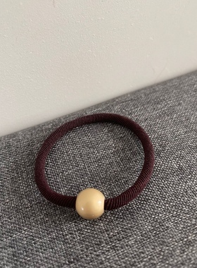 XYDZ韩国简约气质小珠子发绳夏季马尾头绳不勒发2022新款扎发皮筋