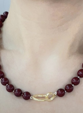 酒红色项链PeRinFancy珀琳配饰