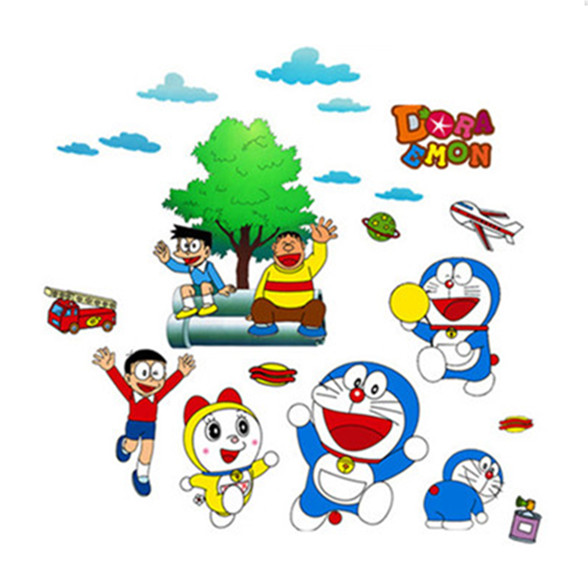 卡通动漫墙贴画男孩儿童房间装饰墙纸自粘卧室