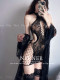 NERNER* Fishnet Lace Halter Tight Sheer Hip Skirt Super Elastic Underwear Super Sexy