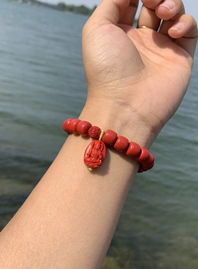 朱砂手串正品帝王砂心经手链生肖