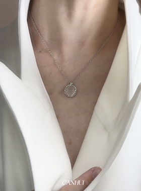 白月光元素项链小众设计男女