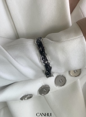 小众暗黑风男女开口可调节手镯