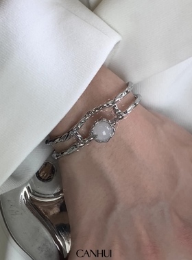 白月光小众男女手镯百搭可调节