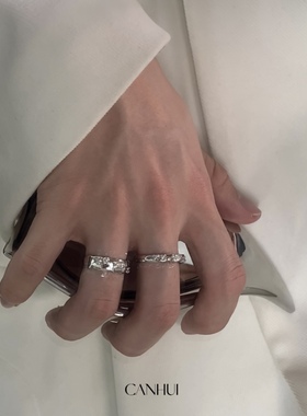 男女小众设计戒指开口可调节大小