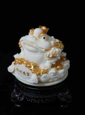 招财金蟾摆件客厅小龙转乾坤前台店铺开业送礼家居办公茶桌装饰品