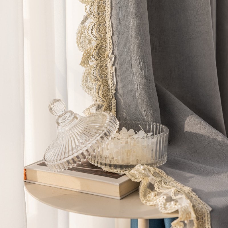 月色灰点睛中式欧式现代轻奢加厚高档雪尼尔仿羊绒提花遮光窗帘,淘宝优惠券,粉丝福利购,淘宝优惠卷