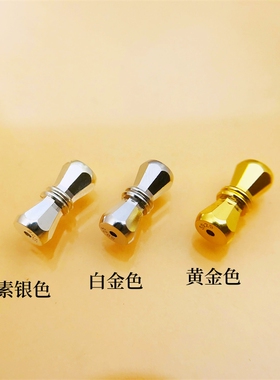 DIY配件925银珍珠项链扣头螺丝扣