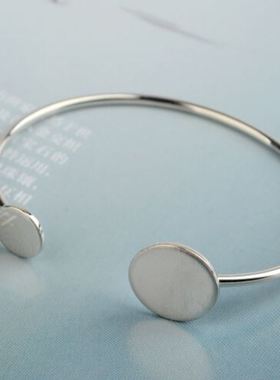 不对称金属简洁风日系韩版手环