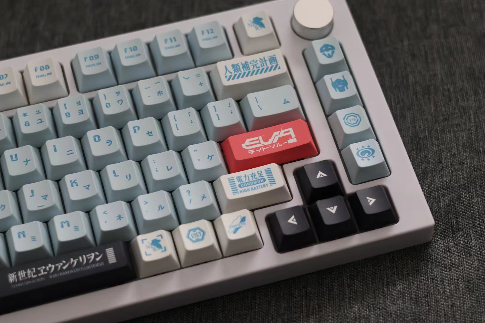 零号机键帽原厂高度pbt适配61/64/104/68/87/980客制化机械键盘帽 - 图1