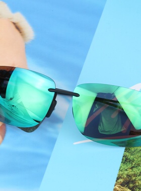 周润发同款超轻无框太阳眼镜男高级感2025新款户外骑行跑步墨镜女