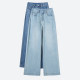 ຄວາມຍາວພິເສດ 170 ສູງ Tencel jeans ຊື່ສໍາລັບແມ່ຍິງ summer ບາງແອວສູງວ່າງແຄບຂາກວ້າງ mopping pants