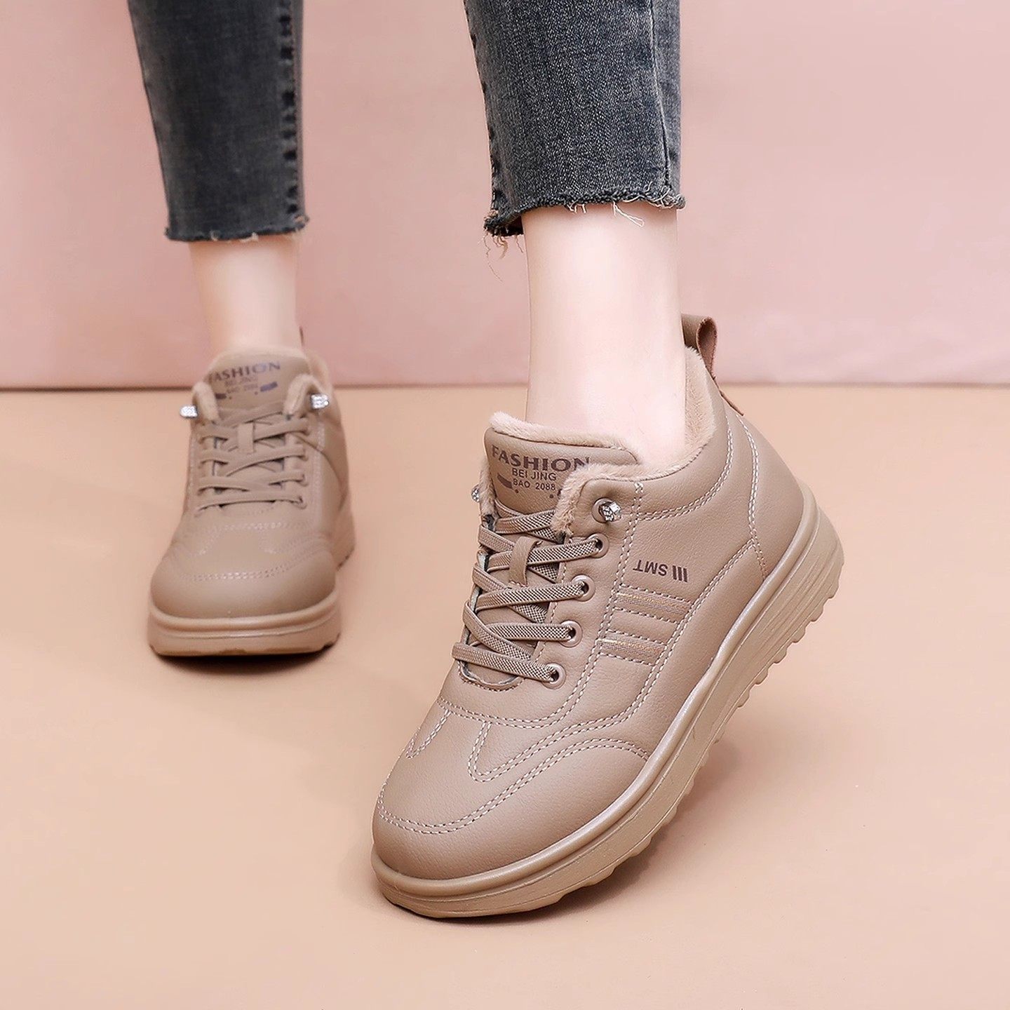 冬季老北京布鞋女棉鞋加绒加厚保暖妈妈鞋中老年软底防滑休闲鞋子,淘宝优惠券,粉丝福利购,淘宝优惠卷