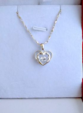 S999纯银项链女六芒星灵动足银吊坠银饰品防过敏礼物送女友有证书