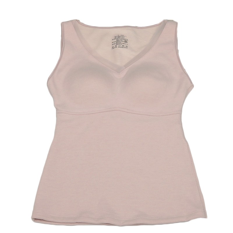 香月明美保暖背心女秋冬双面磨毛蚕丝乳胶热皮杯山羊绒内衣65818,淘宝优惠券,粉丝福利购,淘宝优惠卷