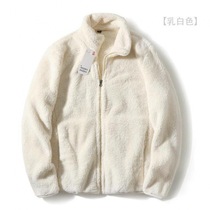 Autumn Winter New Fitting Room Warm Grip Suede Jacket Casual Thickened Rocking Grain Suede Jacket Coral Suede Coat