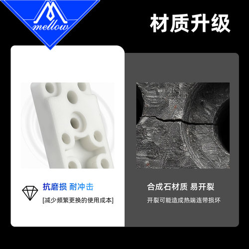 Mellow适配拓竹3D打印机A1/A1mini/H2D加热组件陶瓷氧化锆加热块 - 图1