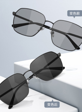 CAPONI偏光变色墨镜男士开车专用